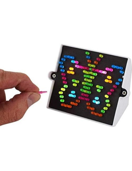 Lite Brite Mini Hasbro - Tablero 7.62x6.99cm, 150 Clavijas Lite Brite Mini Hasbro - Tablero 7.62x6.99cm, 150 Clavijas