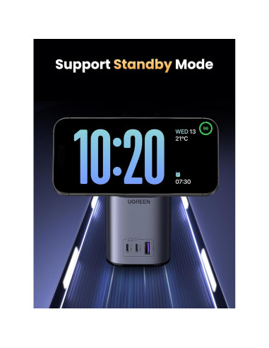 Estación de Carga UGREEN Nexode 100W 4 Puertos USB C y Qi2