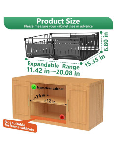 Organizador Expandible de Gabinete Bukfen 29-51 cm Metal 2