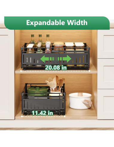 Organizador Expandible de Gabinete Bukfen 29-51 cm Metal