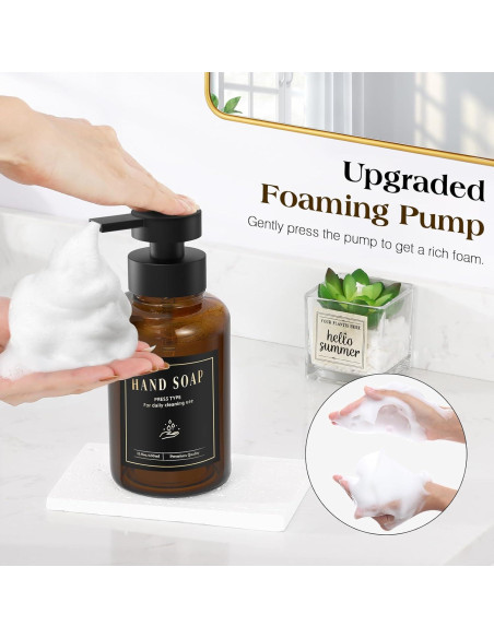 Dispensador de Jabón Espumoso Luxspire Ámbar 444 ml - 2 Paquetes Dispensador de Jabón Espumoso Luxspire Ámbar 444 ml - 2 Paquetes