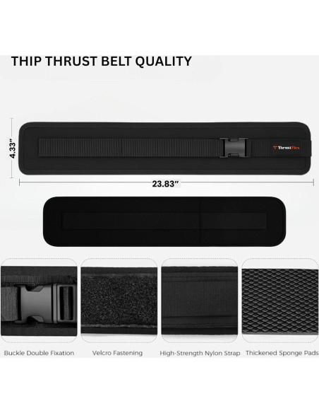 Cinturón de Hip Thrust ThrustFlex con 3 Bandas de Resistencia Cinturón de Hip Thrust ThrustFlex con 3 Bandas de Resistencia