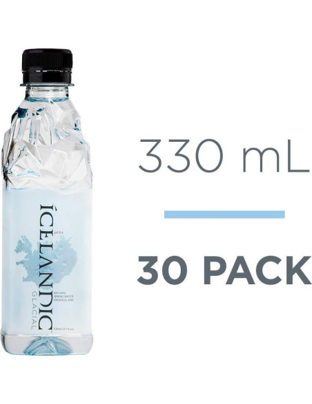 Agua Alcalina Natural Islandés Glacial 330 mL - Paquete de 30 Agua Alcalina Natural Islandés Glacial 330 mL - Paquete de 30