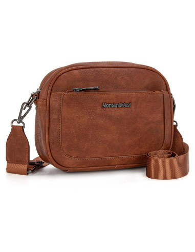 Bolso Cruzado Pequeño Montana West para Mujeres Estampado Vaca