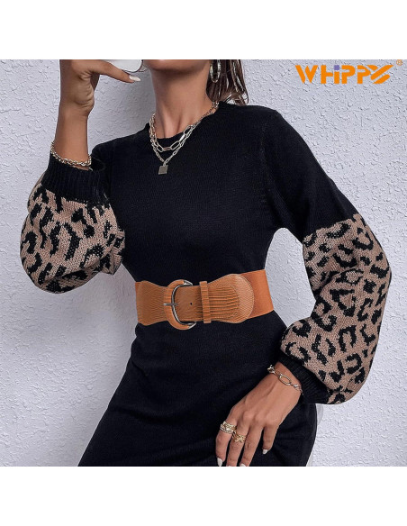 Cinturón Elástico Ancho Whippy 3 Pack para Mujeres - Negro, Marrón, Beige Cinturón Elástico Ancho Whippy 3 Pack para Mujeres - Negro, Marrón, Beige