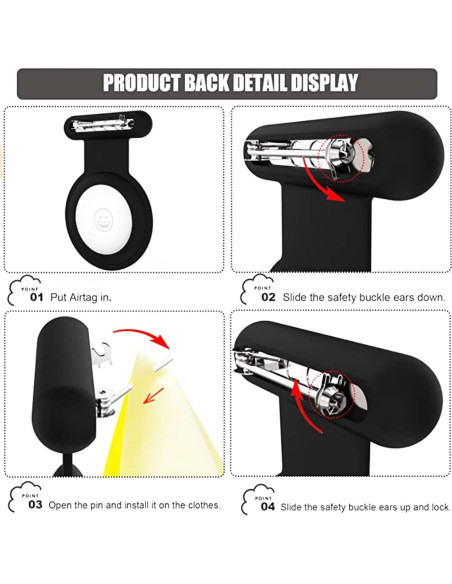 Soporte Oculto para AirTag de Apple - Funda Silicona Niños Soporte Oculto para AirTag de Apple - Funda Silicona Niños