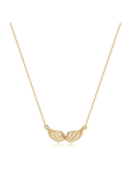 Collar Colgante Alas de Ángel MEVECCO Oro 18K Ajustable 41.91-46.99 cm Collar Colgante Alas de Ángel MEVECCO Oro 18K Ajustable 41.91-46.99 cm