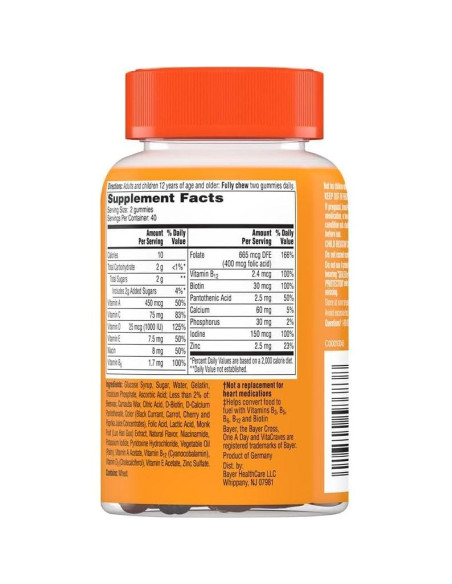 Gomitas Multivitamínicas One A Day para Mujeres 80 unidades Gomitas Multivitamínicas One A Day para Mujeres 80 unidades