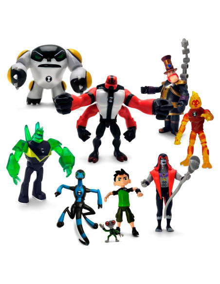 Conjunto de Figuras de Acción Ben 10 - 9 Juguetes Coleccionables Conjunto de Figuras de Acción Ben 10 - 9 Juguetes Coleccionables