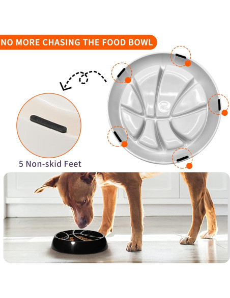 Cuenco de Alimentación Lenta Thumberly para Perros Pequeños y Medianos - Antideslizante, 2 Tazas Cuenco de Alimentación Lenta Thumberly para Perros Pequeños y Medianos - Antideslizante, 2 Tazas