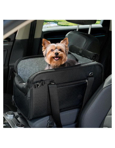 Asiento de Coche para Perros WOYYHO Negro 8.16 kg Impermeable