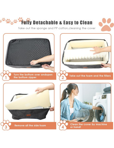 Asiento de Coche para Perros Grandes AlfaTok 75x50cm Gris