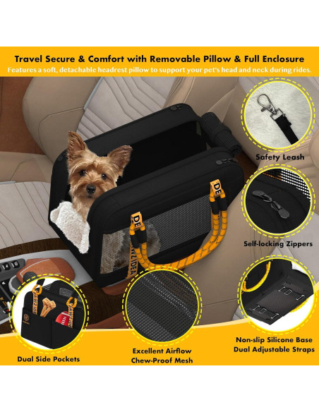 Asiento Elevado para Perros PAWZIDEA - Consola Central 43cm Asiento Elevado para Perros PAWZIDEA - Consola Central 43cm
