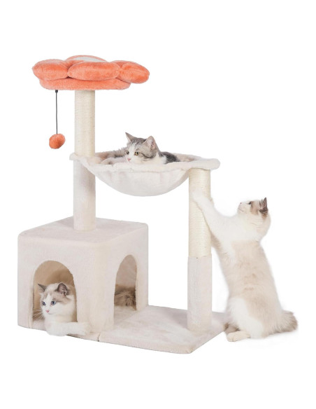 Árbol de Gato Pawfessor Flor 86 cm con Hamaca y Rascador Árbol de Gato Pawfessor Flor 86 cm con Hamaca y Rascador