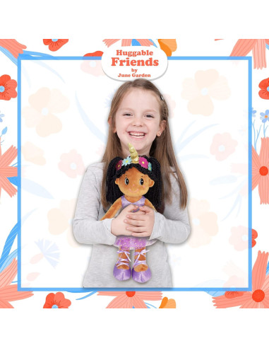 Muñeca de trapo bailarina Ella June Garden 35.5 cm morado