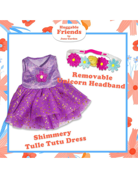 Muñeca de trapo bailarina Ella June Garden 35.5 cm morado Muñeca de trapo bailarina Ella June Garden 35.5 cm morado