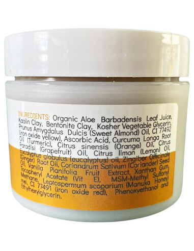 Mascarilla Facial de Arcilla Bella Jade con Cúrcuma y Vitamina C