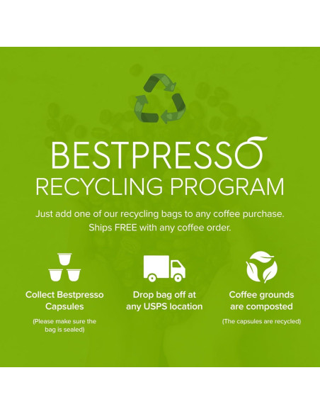 Cápsulas de Espresso Bestpresso Orgánico 120 Unidades Nespresso Cápsulas de Espresso Bestpresso Orgánico 120 Unidades Nespresso