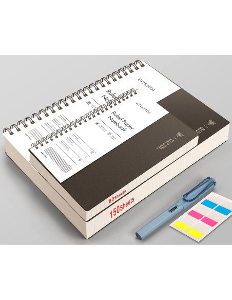 Cuaderno Espiral A4 EMSHOI 150 Hojas Papel Grueso 100gsm Cuaderno Espiral A4 EMSHOI 150 Hojas Papel Grueso 100gsm