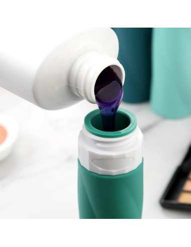 Botellas de Viaje Gemice 90ml - A prueba de Fugas, Silicona BPA Free