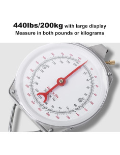 Báscula Colgante Mecánica Yogayet 200kg Alta Precisión 2