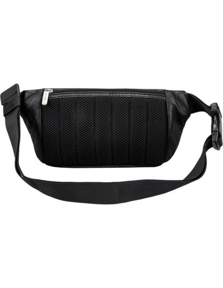 Riñonera de Cuero Travelon con Bloqueo RFID - Negro Riñonera de Cuero Travelon con Bloqueo RFID - Negro