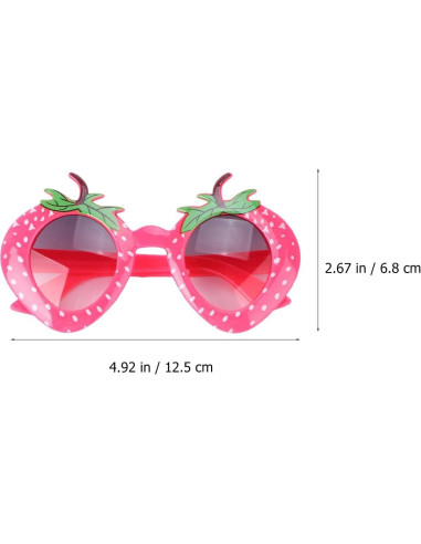 Gafas de sol de fresa Amosfun para fiestas y graduaciones