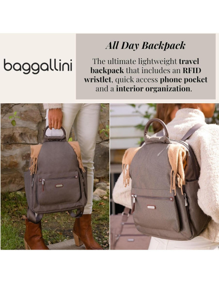 Mochila Baggallini Todo el Día con Monedero RFID 39x28 cm Mochila Baggallini Todo el Día con Monedero RFID 39x28 cm