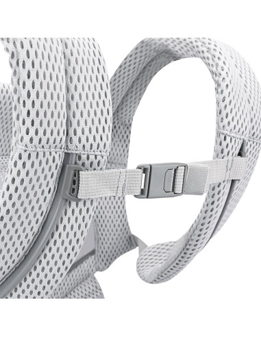 Portabebés Ergonómico Bebamour Gris 3-14.5kg Malla Transpirable