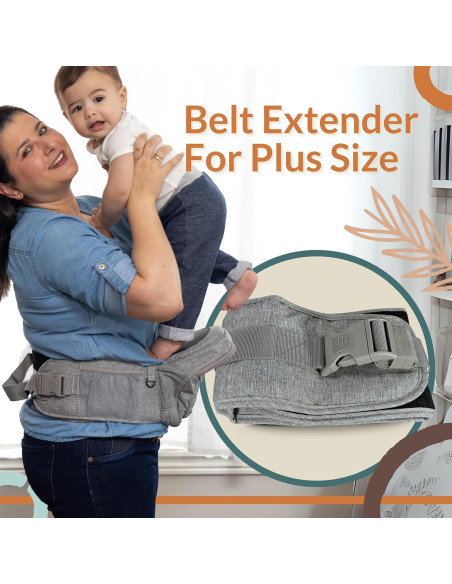 Portabebés Ergonómico Fawnest con Asiento de Cadera - Hasta 20 kg Portabebés Ergonómico Fawnest con Asiento de Cadera - Hasta 20 kg