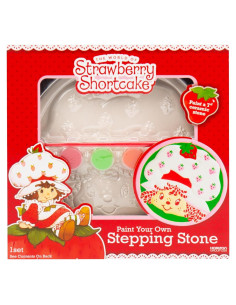Kit de Manualidades Pinta Tu Propio Piedra de Jardín Pastel de Fresa