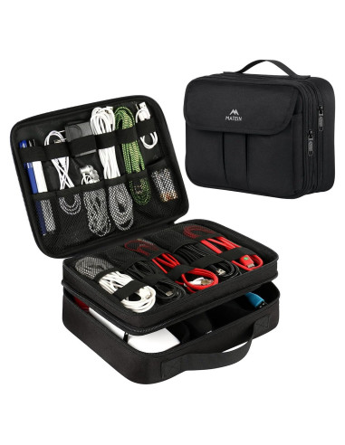 Organizador Electrónico MATEIN Impermeable Doble Capa 27.9x20.8cm