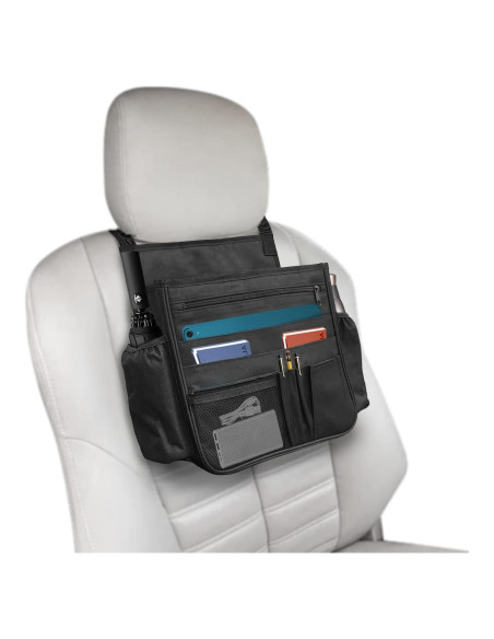 Organizador de Asiento Frontal Boczif Negro Impermeable Organizador de Asiento Frontal Boczif Negro Impermeable