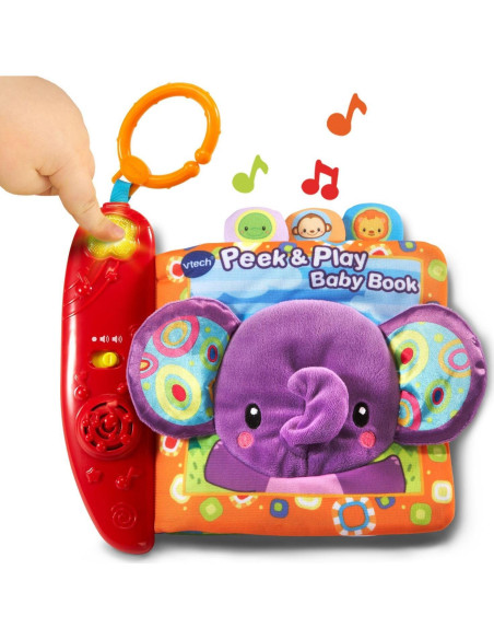 Libro para Bebés Interactivo VTech Peek and Play Púrpura Libro para Bebés Interactivo VTech Peek and Play Púrpura