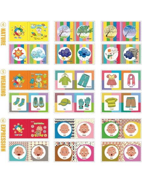 Libro Suave para Bebés 6 PCS Tela No Tóxicos - teytoy Libro Suave para Bebés 6 PCS Tela No Tóxicos - teytoy