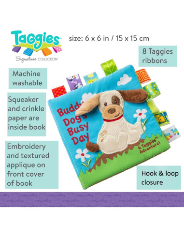 Libro Suave Toca y Siente Taggies Perro Amigo 15x15cm