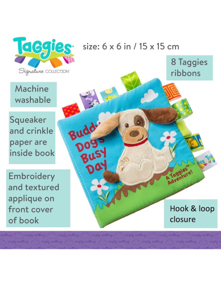 Libro Suave Toca y Siente Taggies Perro Amigo 15x15cm Libro Suave Toca y Siente Taggies Perro Amigo 15x15cm