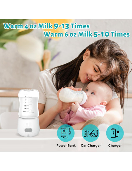 Calentador de Botellas Portátil 9000mAh BPA Free para Bebés Calentador de Botellas Portátil 9000mAh BPA Free para Bebés