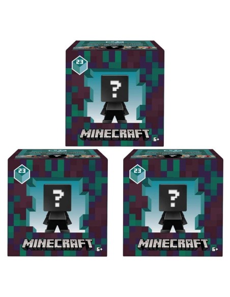 Paquete de 3 Mini Figuras Minecraft Nether Serie 23 Mattel Paquete de 3 Mini Figuras Minecraft Nether Serie 23 Mattel