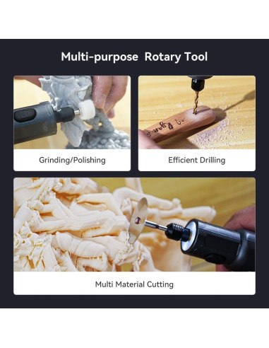 Kit de Herramienta Rotativa Inalámbrica Creality 24 Accesorios