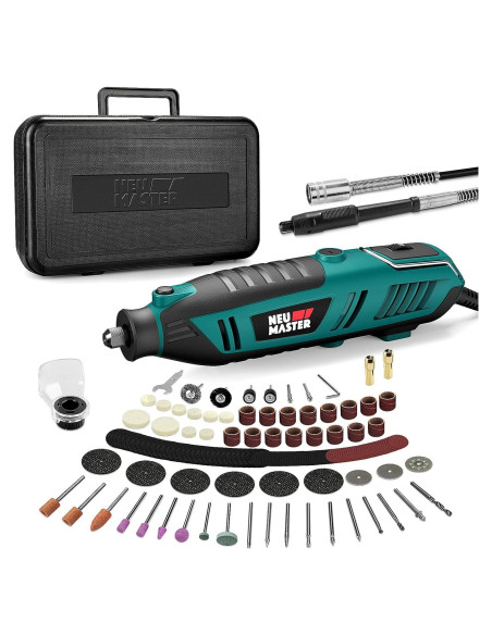Kit de Herramienta Rotativa NEU MASTER 180W 160 Accesorios Kit de Herramienta Rotativa NEU MASTER 180W 160 Accesorios