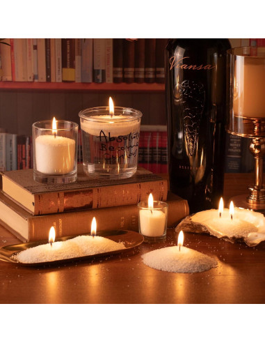 Kit de Fabricación de Velas Perladas KONNI 300 g con 15 Mechas