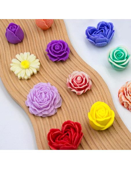 Conjunto de 6 Moldes de Silicona para Velas MUXIUNT Conjunto de 6 Moldes de Silicona para Velas MUXIUNT