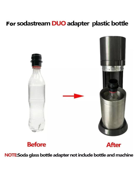 Adaptador de botella de soda UCCKEYI 28 mm para SodaStream Adaptador de botella de soda UCCKEYI 28 mm para SodaStream