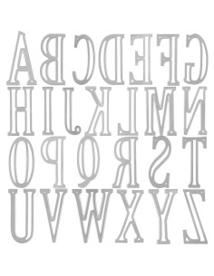 Troqueles de Corte 26 Letras Mayúsculas Briartw 10cm 2