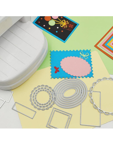 Troqueles de Corte de Metal SENHAI 8 Pcs para Scrapbooking