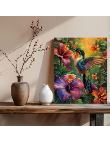 Kit de Pintura por Números xcemhil Colibrí 40x50 cm