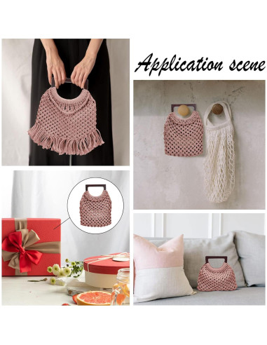 Kit de Macramé WEBEEDY para Principiantes - Bolso DIY Marrón