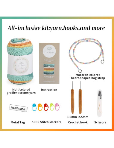 Kit de Crochet CrochEaze para Principiantes con Tutoriales