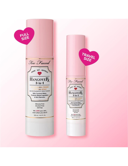 Too Faced Hangover Primer y Spray Fijador 118 ml Hidratante Too Faced Hangover Primer y Spray Fijador 118 ml Hidratante